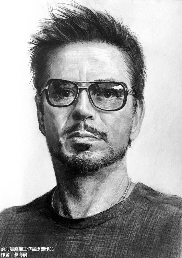 漫威迷们今天素描画一张钢铁侠详细步骤稿