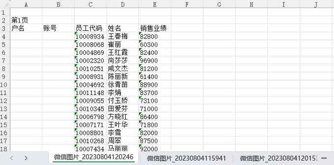 图片转换成电子表格图片