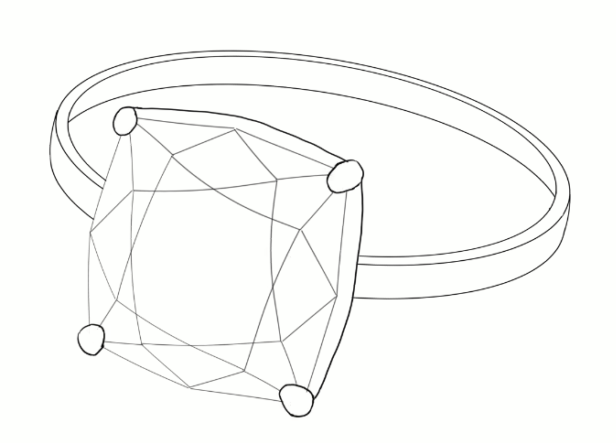宝石戒指质感怎么画方形宝石戒指质感材质的画法教学