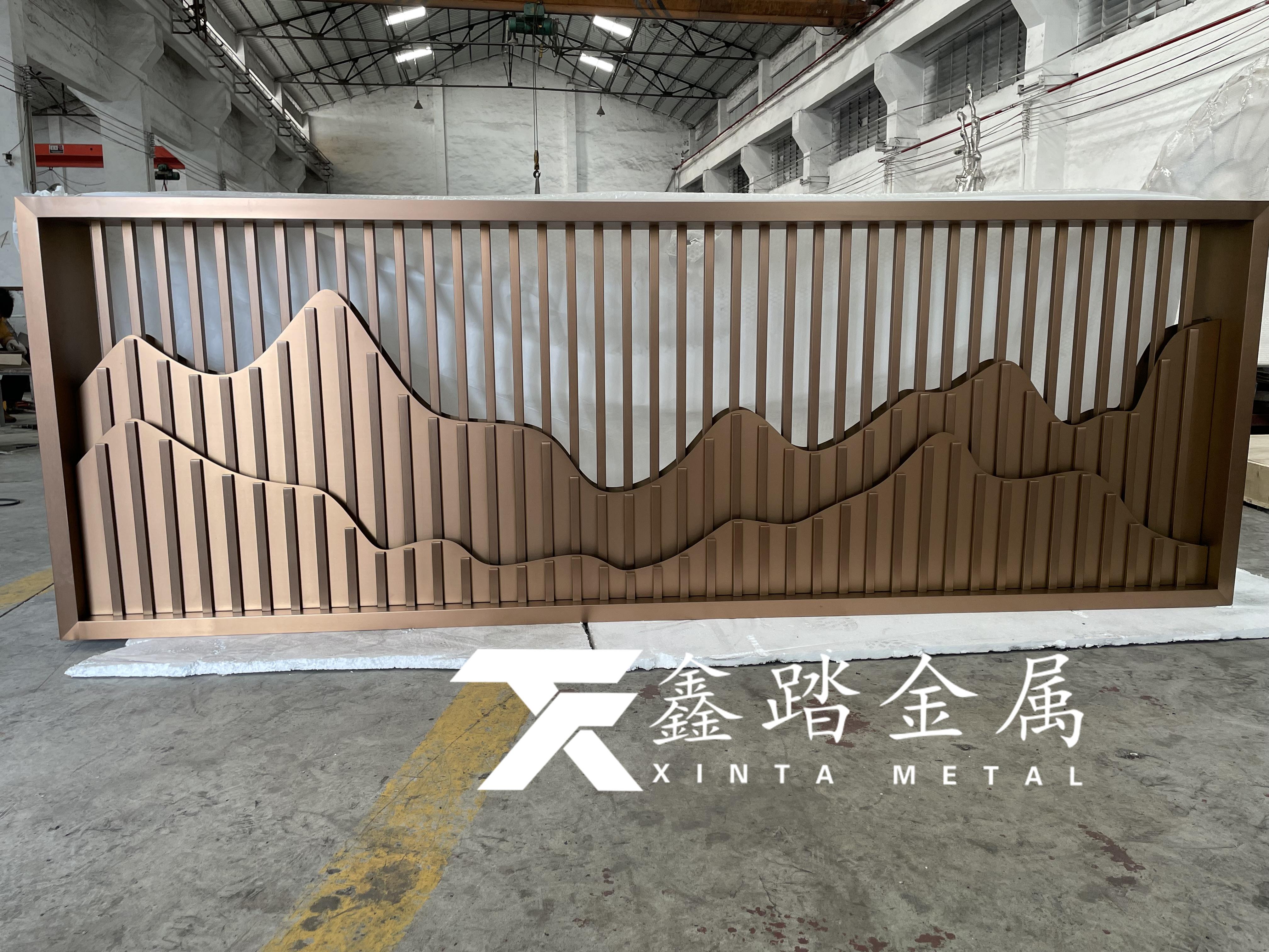 家装不锈钢花格屏风、山峦造型景墙隔断款式多多任您选择 - 知乎