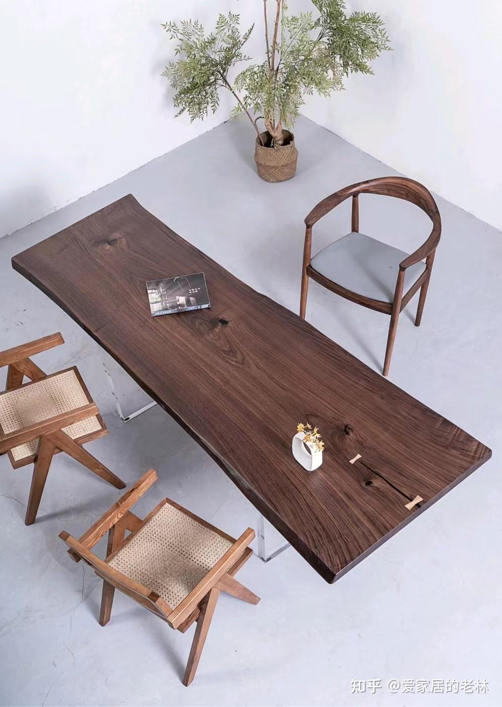 北美黑胡桃木实木大板桌怎么样? - 知乎