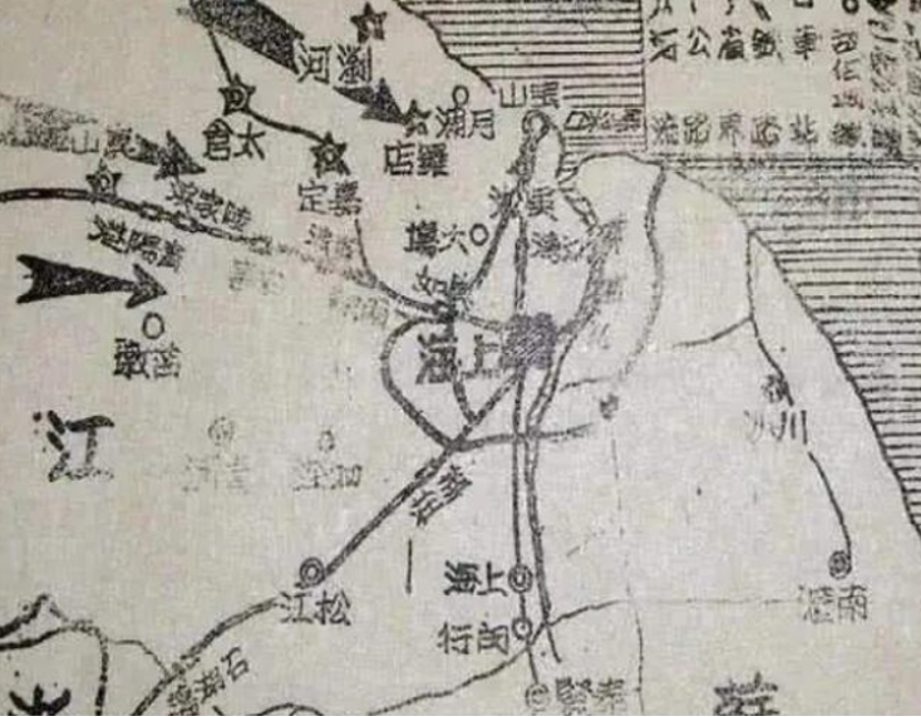 兵临上海作战图