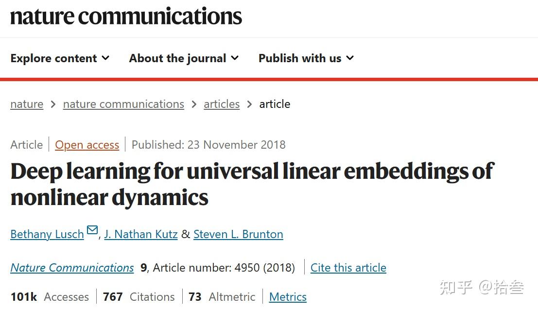 论文笔记《Deep learning for universal linear embeddings of nonlinear ...