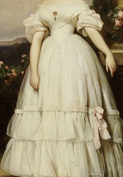 油画中的白色裙子艺术家在哪遇见艺术