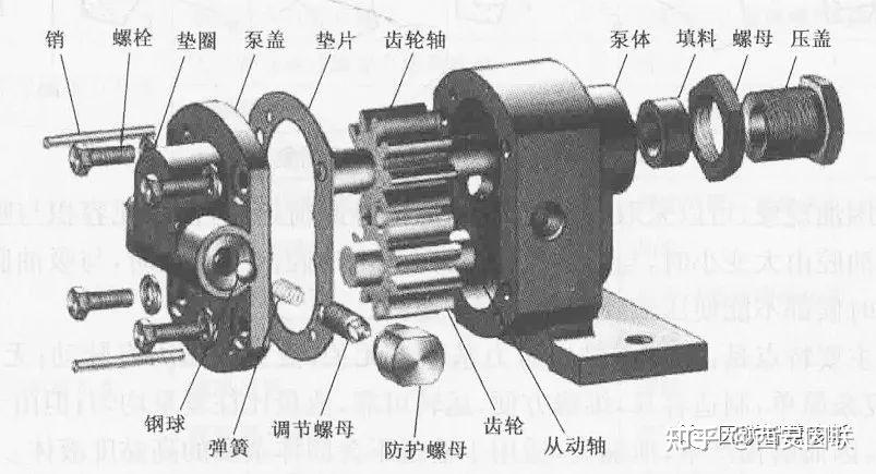 图2 齿轮泵开启结构示意图