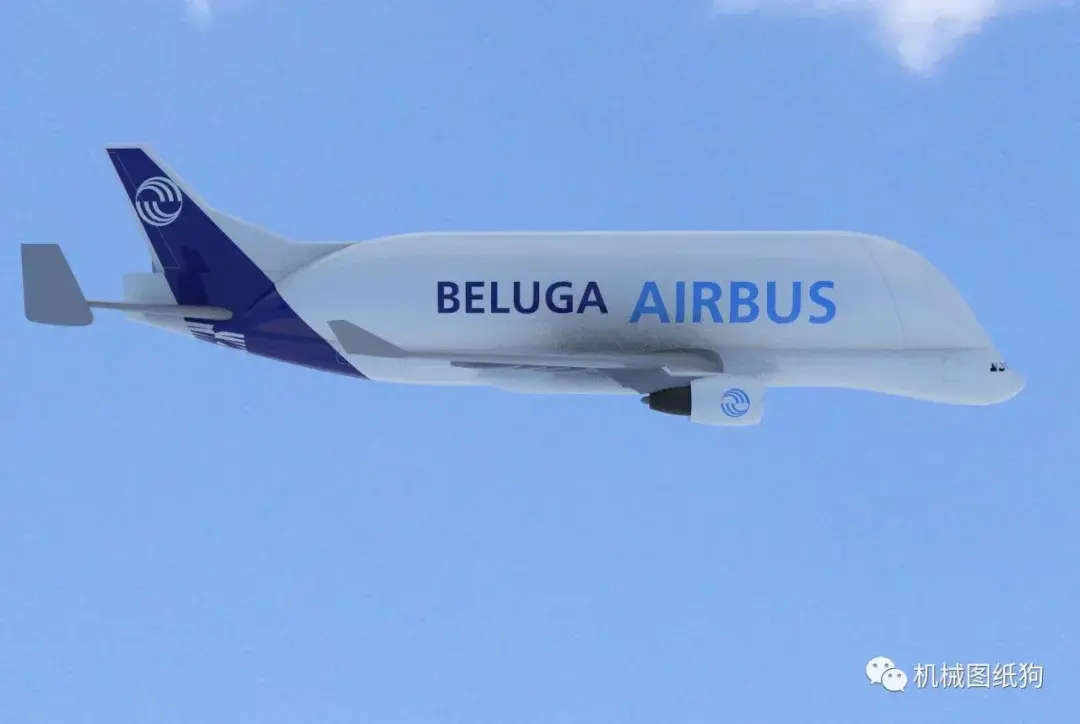 飛行模型airbusbelugaxl空客飛機模型3d圖紙stp格式