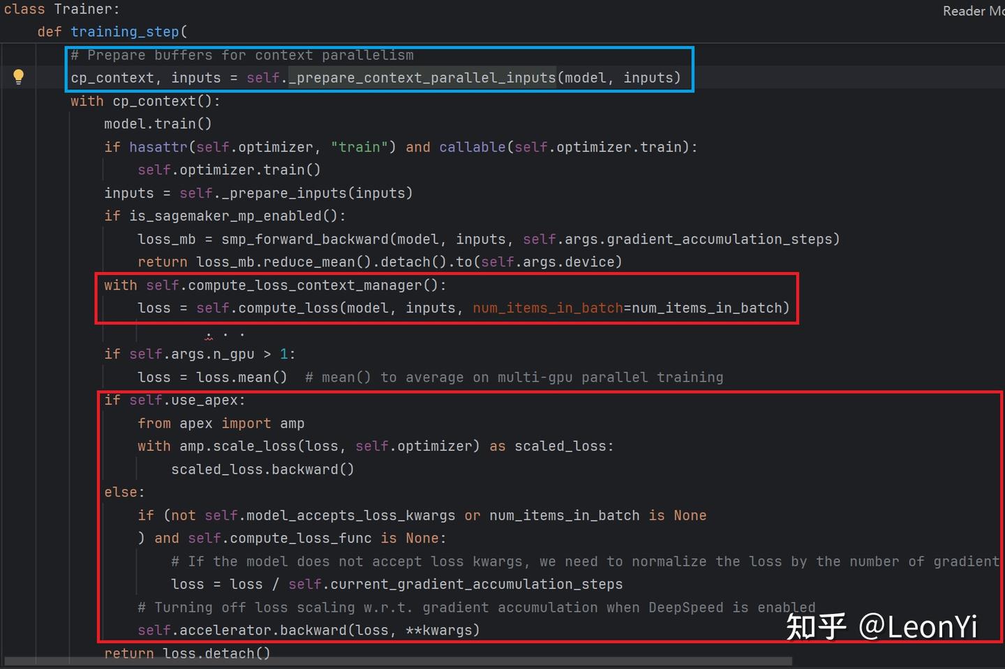   training_step的主要流程 