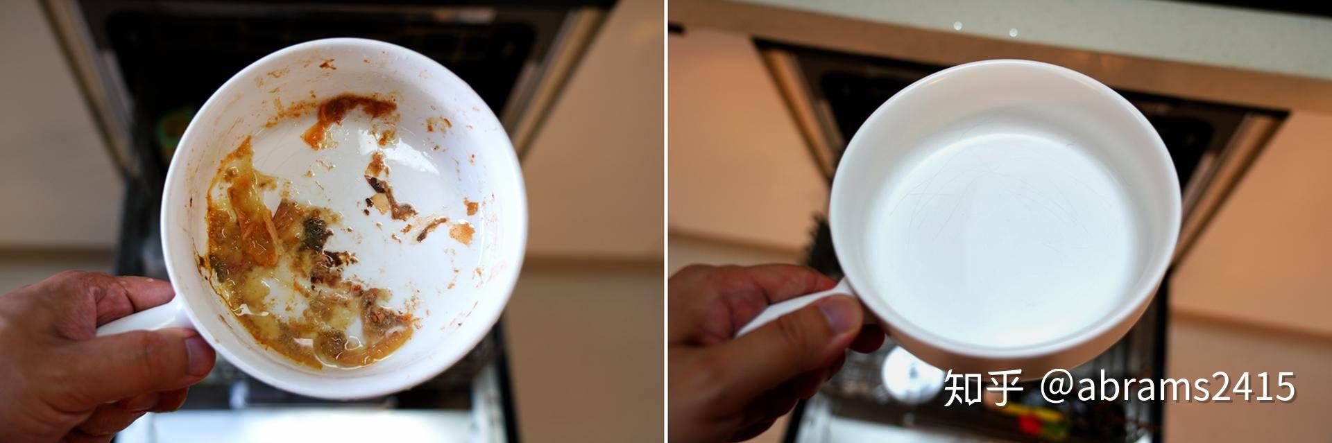 残留▲finish对于重油污也轻松应对▲亮碟洗碗粉添加了能针对茶渍的酶