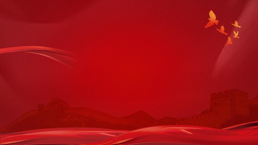 我可以用金色颗粒来修饰,首先先找个红色背景和加点绸带:加上文字和