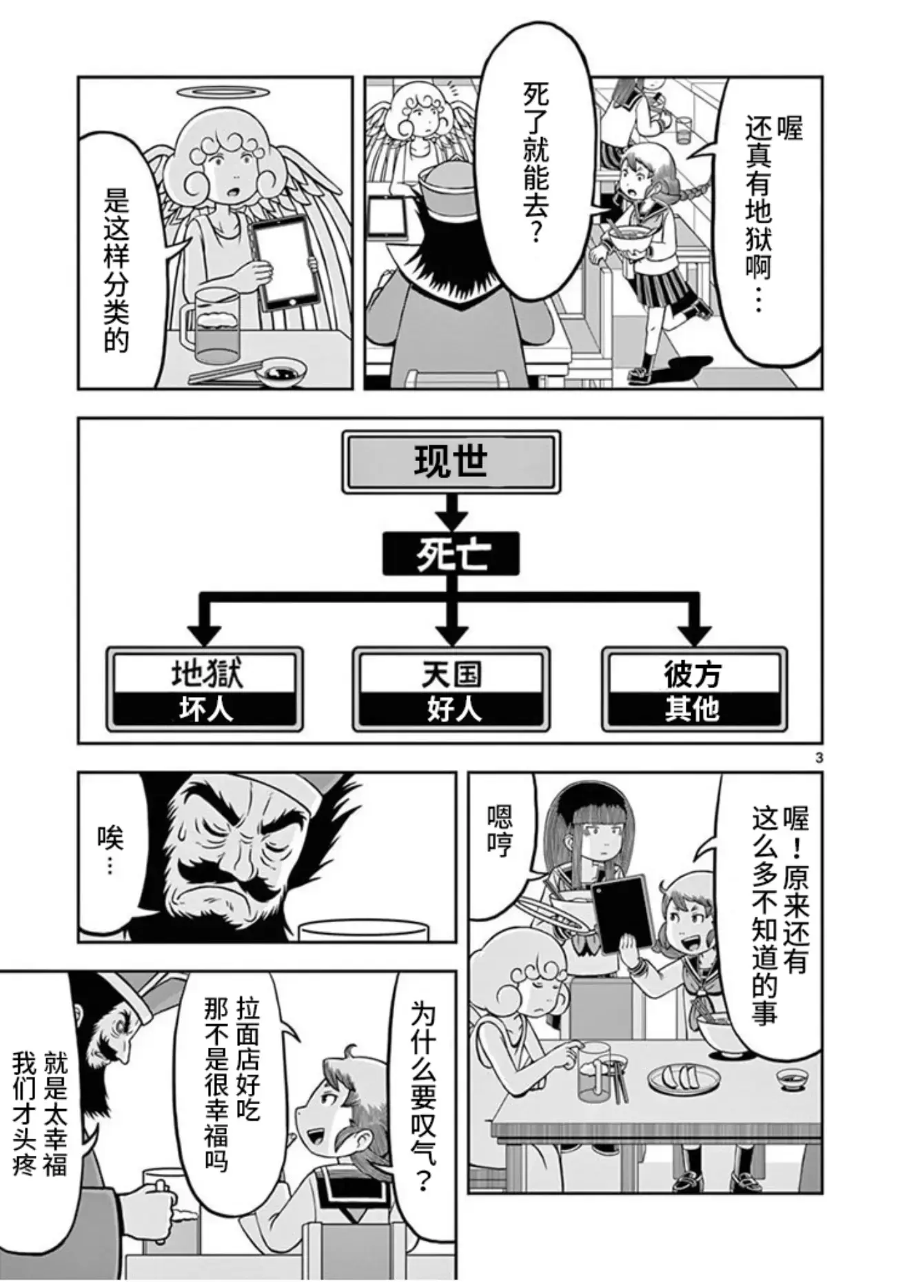 1,"女高中生插手天堂地狱事务"的故事但是本次却少有地连续放两话,就