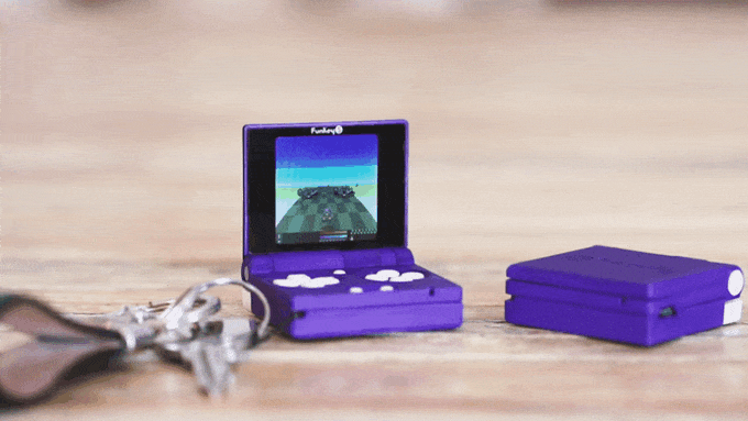 セール中☆未開封匿名 FunKeyS アトミックパープル 世界最小折り畳み ...