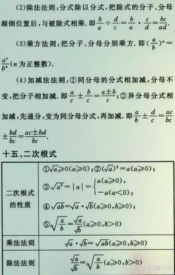 初中数学有多难 这份必考公式大全 打印一份背熟 高分不难 知乎