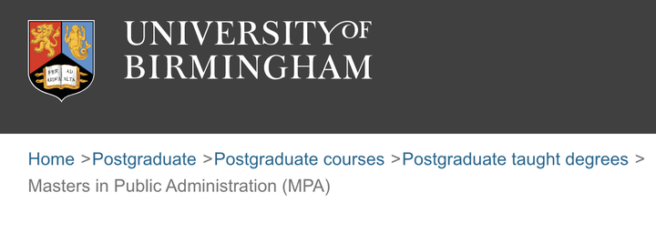 university of birmingham masters thesis