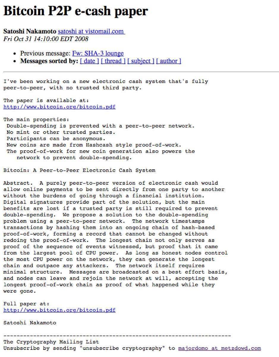 一文带你了解比特币的前世今生- 知乎