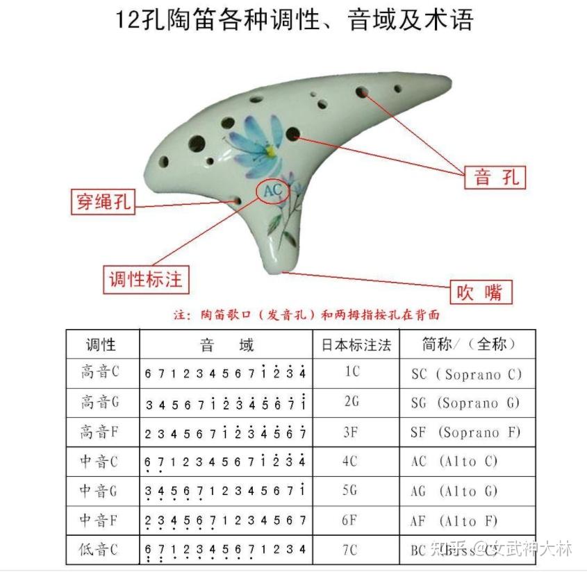 一,陶笛的调性