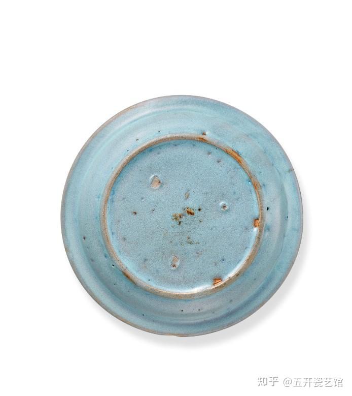 NK25283 中国陶器 紅班 鈞窯杯 小杯 小碗 茶道具 煎茶 酒器 検:天藍釉