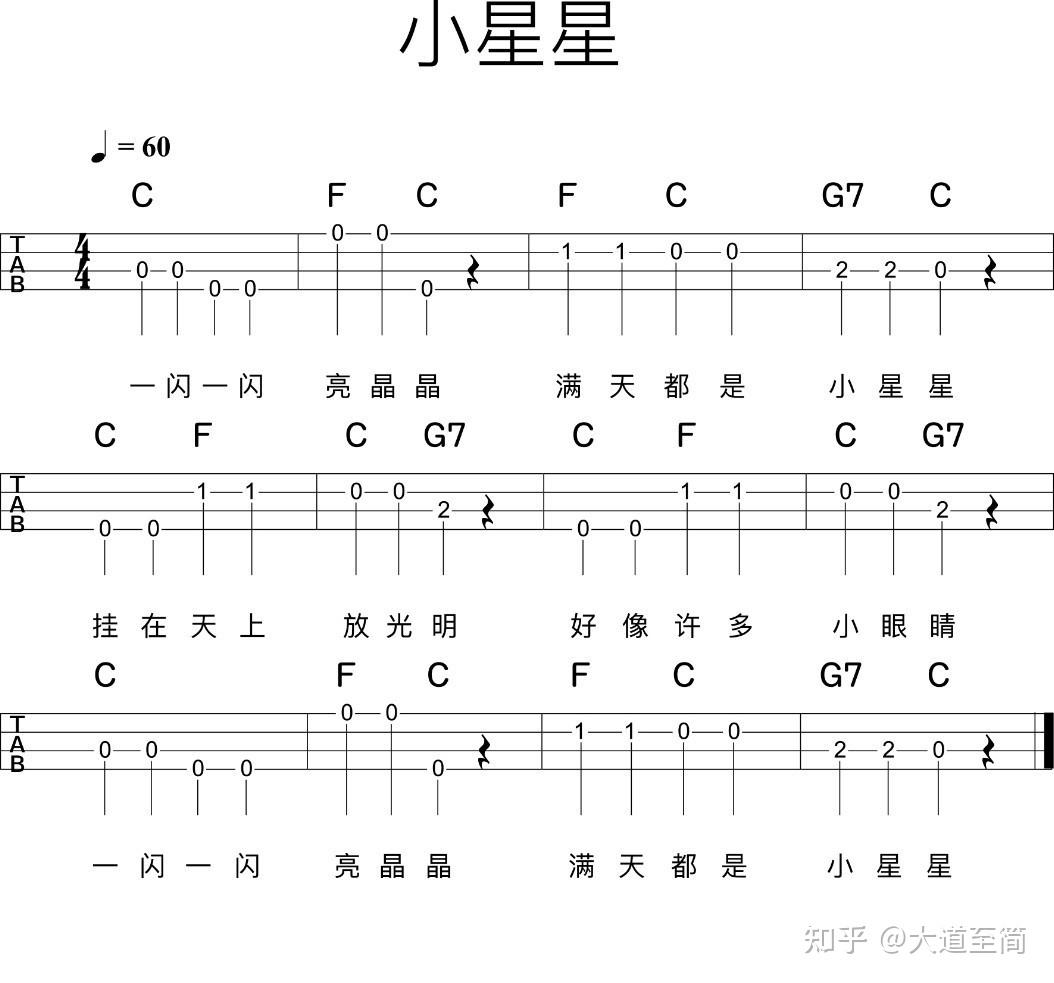 两只老虎吉他谱图片,简单,初学者_大山谷图库
