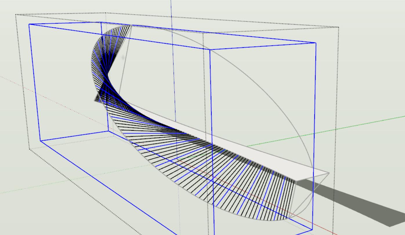 創意o型橋sketchup建模示例