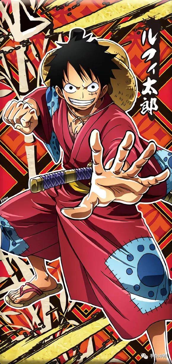 海贼王和之国篇的路飞太郎漫画造型紧绷肌肉的质感刻画也是精彩之处