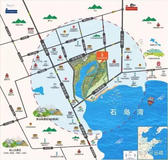 石岛湾地图图片