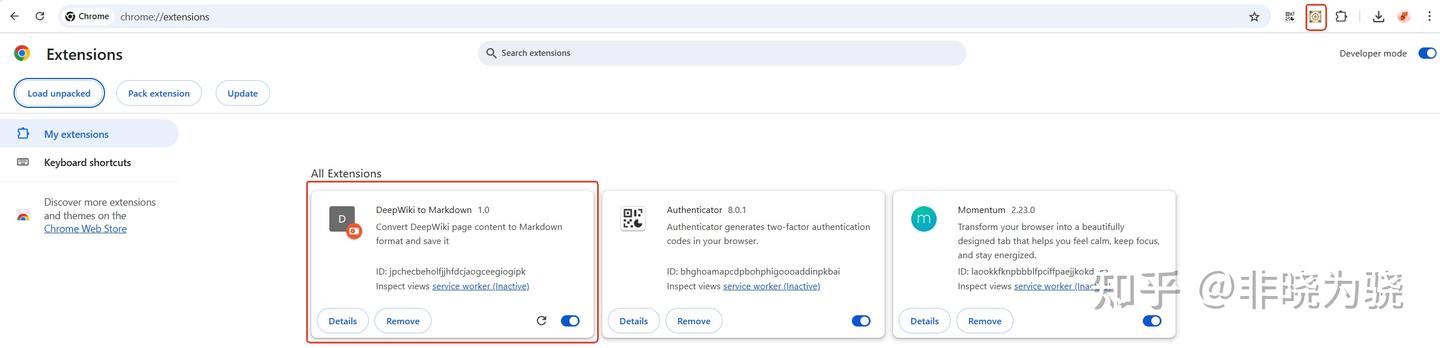 DeepWiki 页面转换成 Markdown 保存 - Chrome 扩展 - 知乎