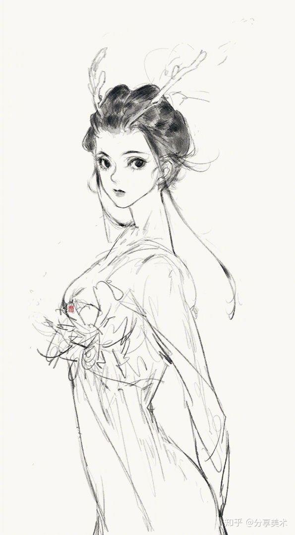 手绘美女子 - 知乎