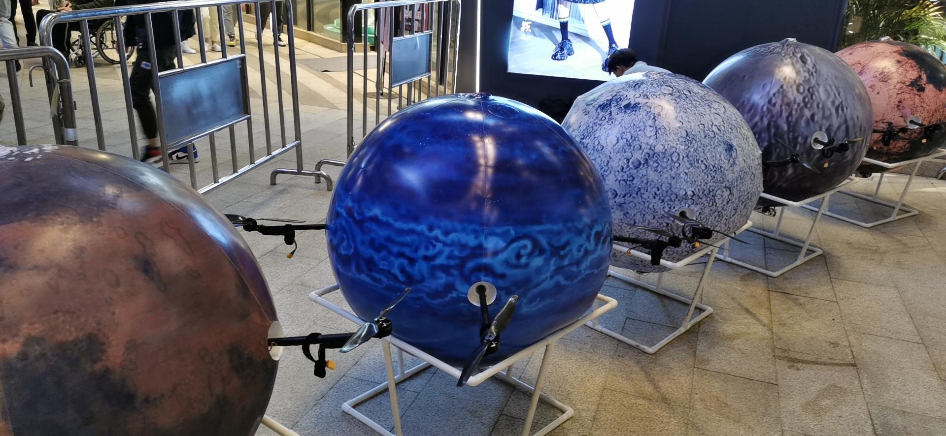 无人机表演科技飞行球