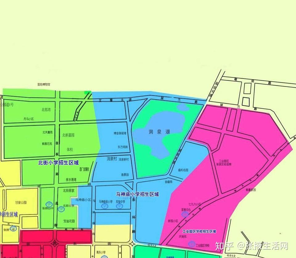2020年甘州区城区小学一年级招生区域分布图（值得收藏） - 知乎