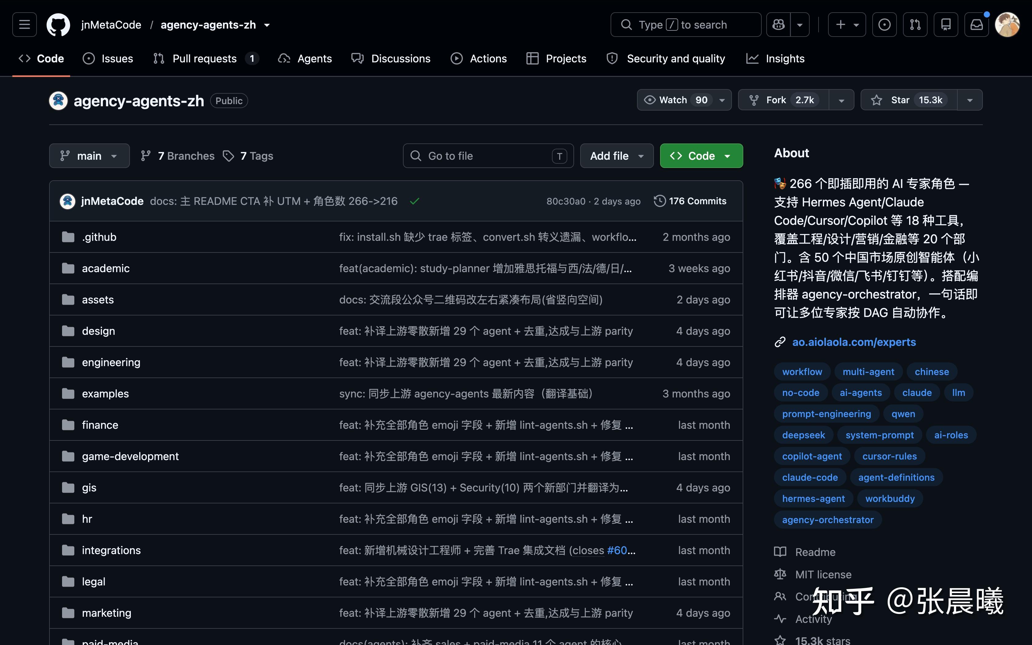 GitHub 上 15k+ Star 的中文 AI 专家角色库值得用吗？我实测了 agency-agents-zh - 知乎