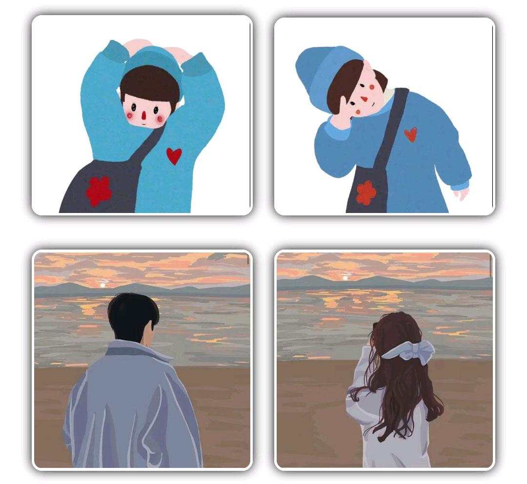 微信朋友圈封面情侣图图片