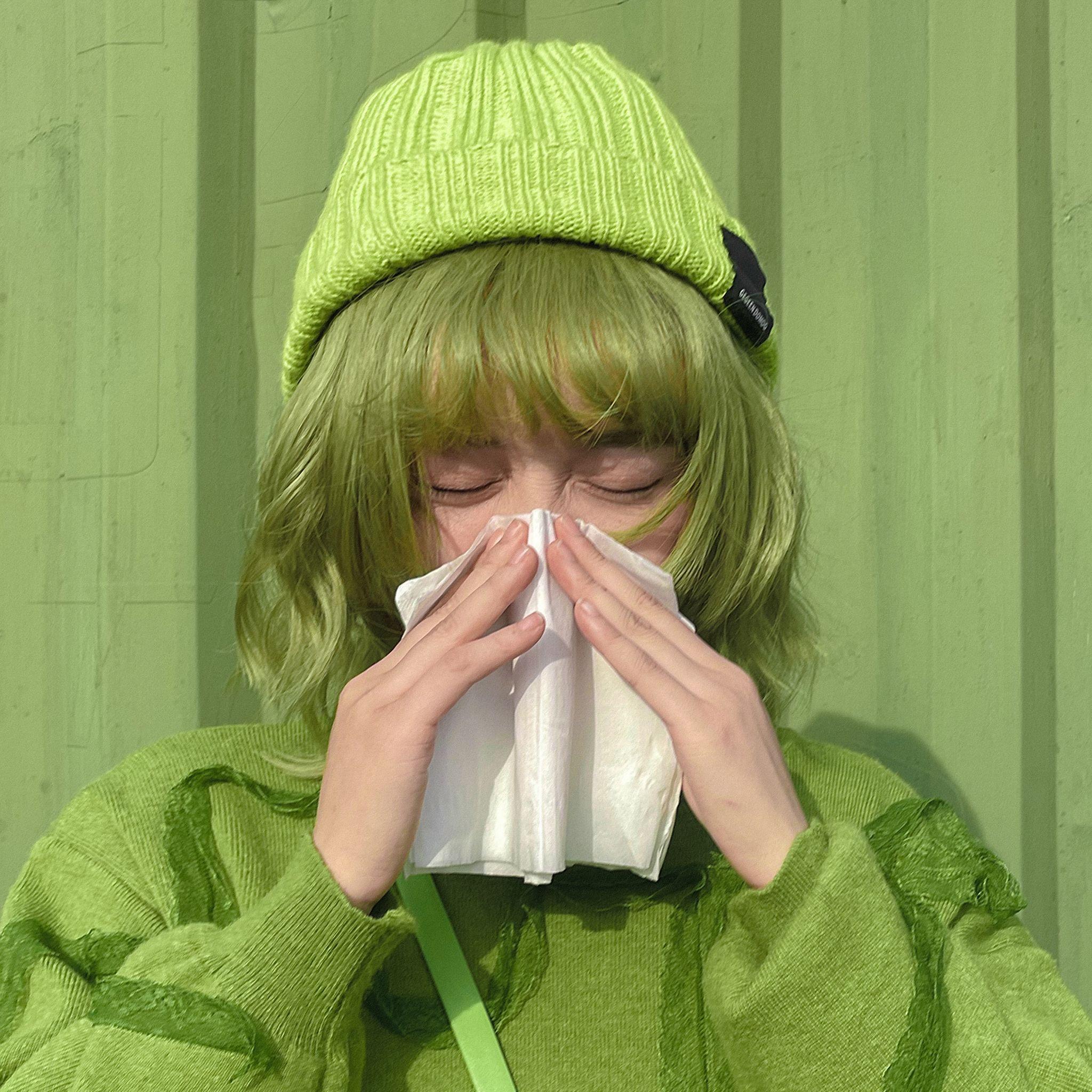 超好看的绿色头像 背景