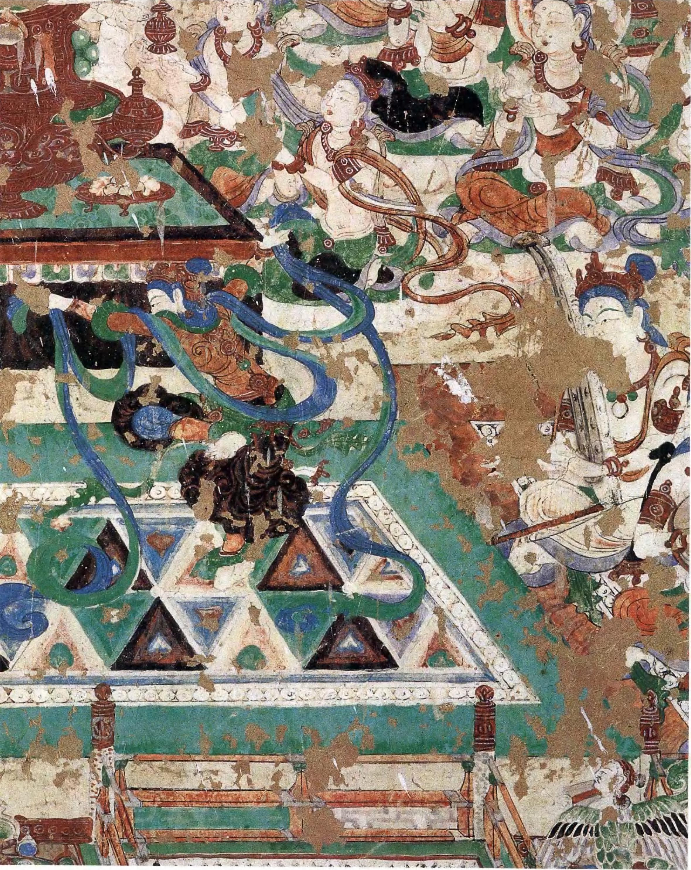 【神游千年，大美敦煌】中唐-159窟南壁-弥勒经变：剃度漱口、洗心革面；法华经变：比喻图解经义；观经变：乐舞翩跹；东壁门-维摩诘经变【高清大图 ...