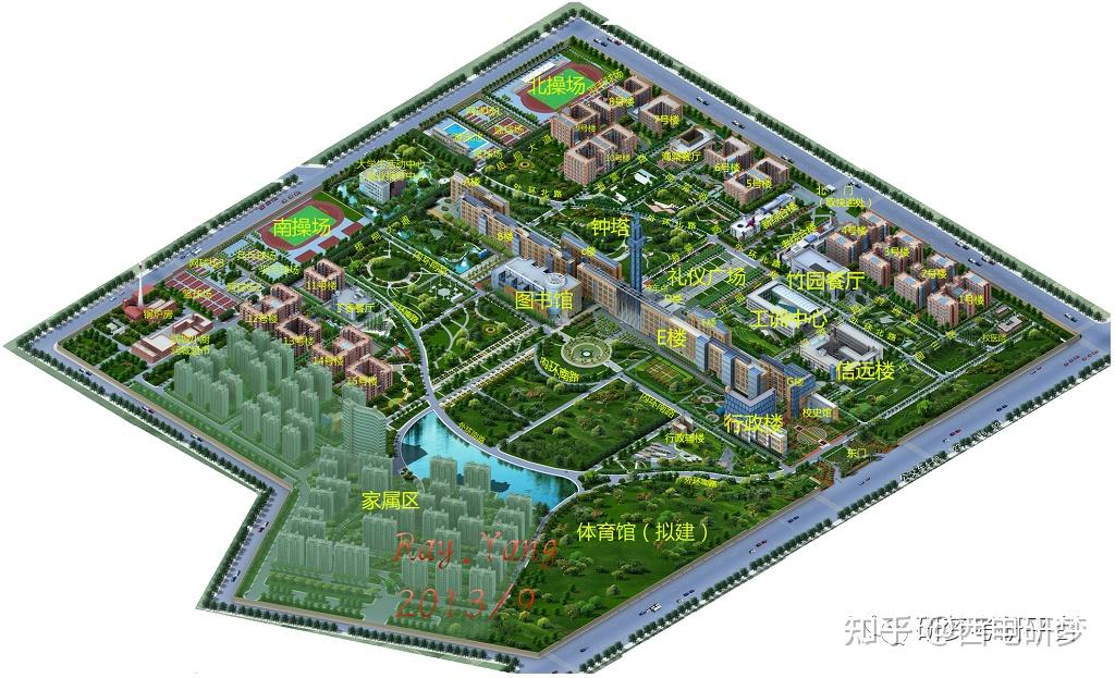 西安电子科技大学地图3d【无标记】