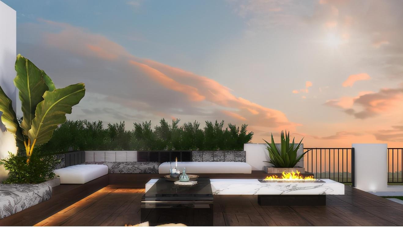 花园露台鉴赏正儿八经的空中花园有钱真好