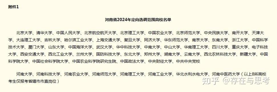 河南省2024年定向國內部分高校選調應屆優秀畢業生公告