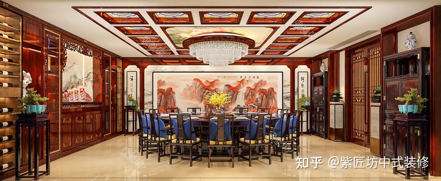 石家庄别墅装修丨400㎡中式别墅设计,古韵风雅尽显人文风范 - 知乎