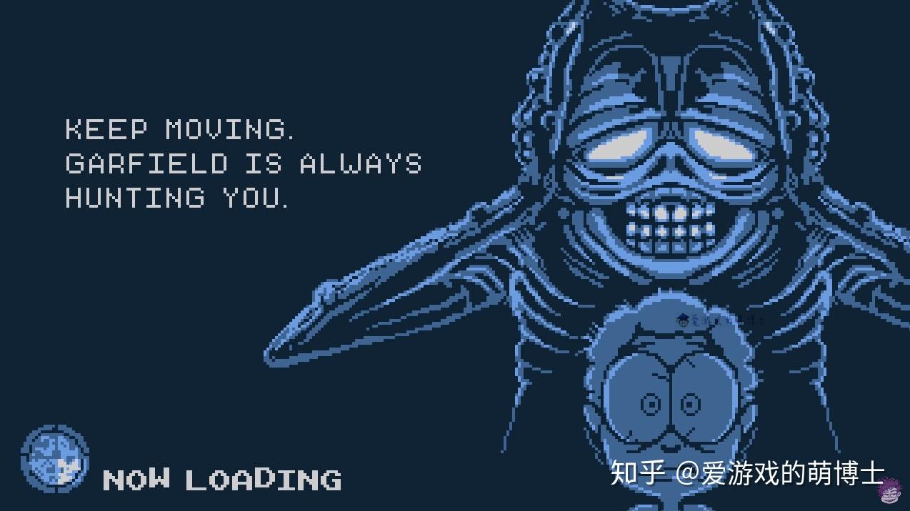 gameboy风格国外高手自制加菲猫恐怖游戏概念