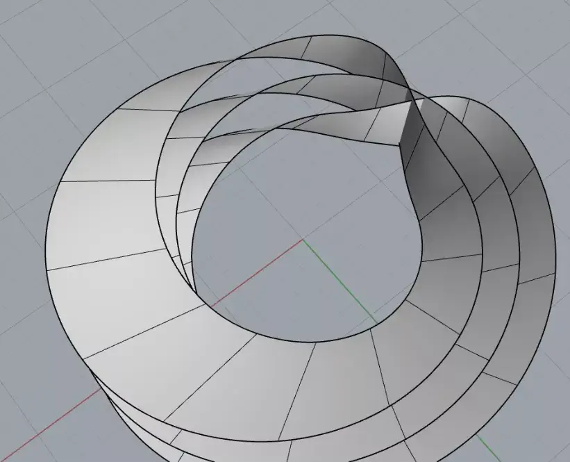 技法课堂丨探究莫比乌斯环不同算法的曲面衔接