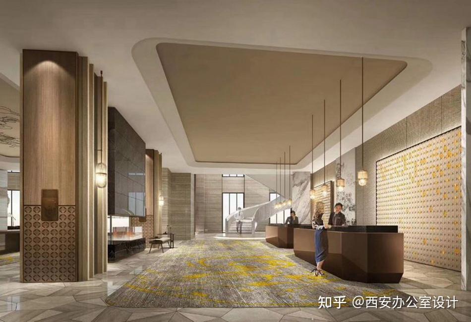 五星酒店大堂设计效果图 - 知乎
