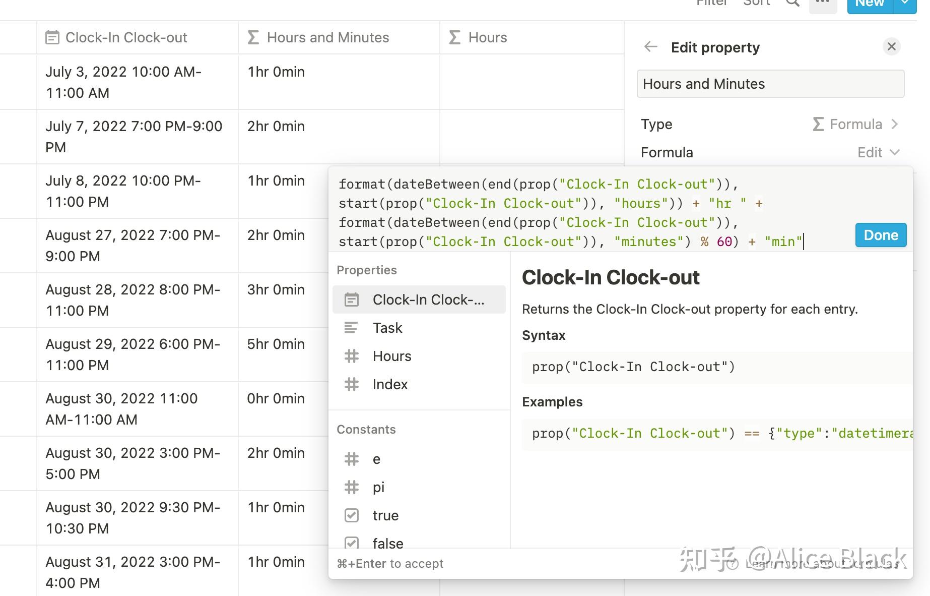 Notion Database 