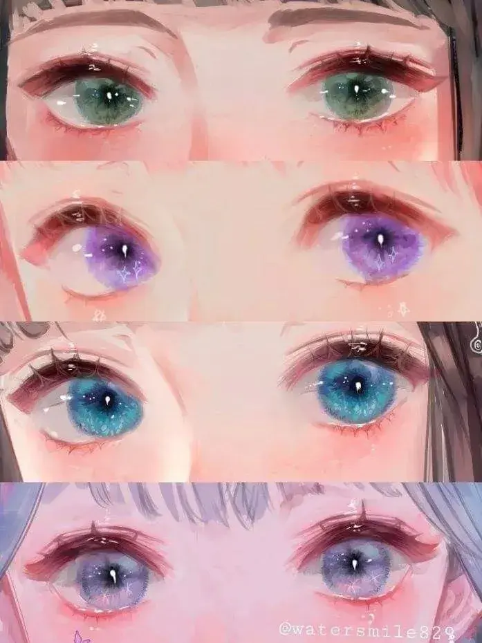 插画教程这该死的绝美眼眸不同风格人物眼睛素材分享