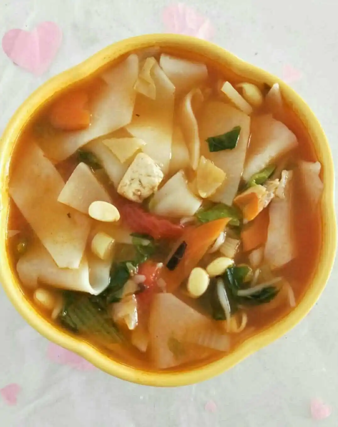 中国100大面条之一青海旗花面