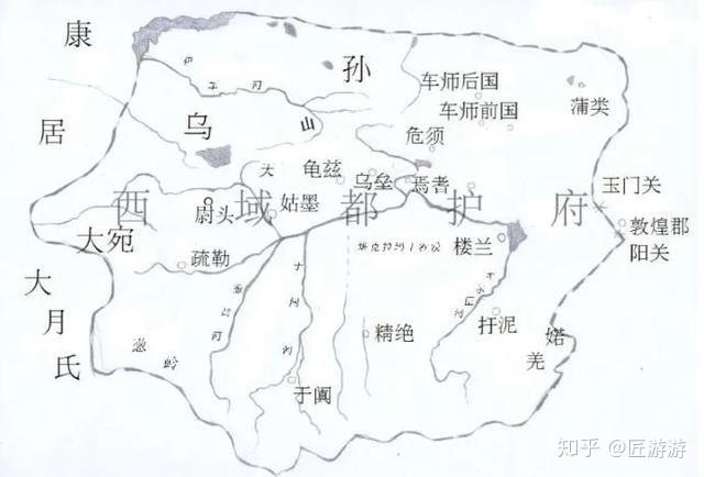 精绝古城遗址地图图片