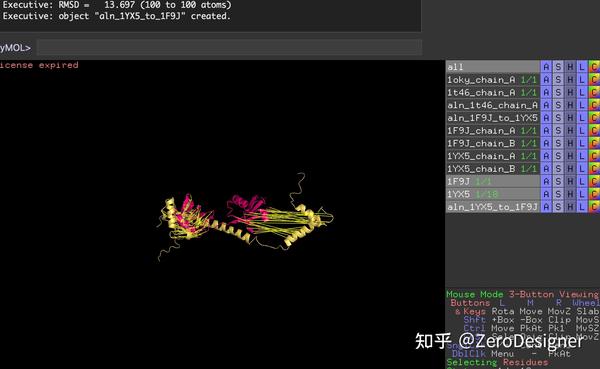 No.21.实例.1-PyMol.2-计算RMSD - 知乎