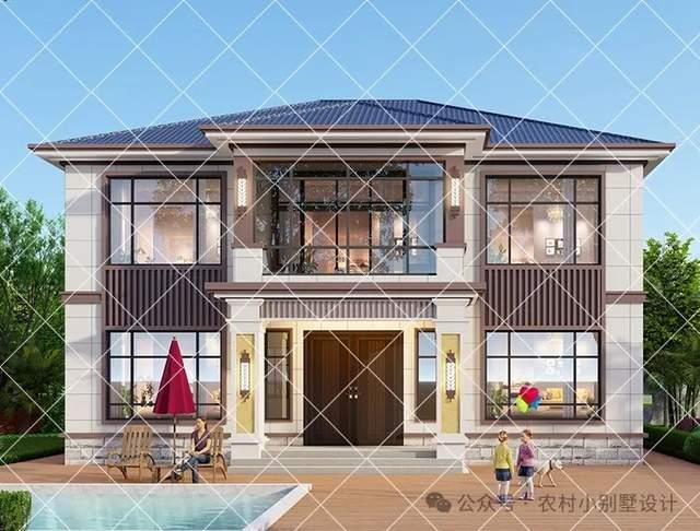 30款带阁楼二层新中式自建房别墅，2025回乡建房首选别墅效果图 - 知乎