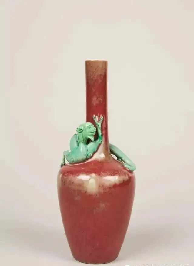 中国 缸豆紅釉 花瓶 V 9815A 艺创网｜康熙豇豆红“八大