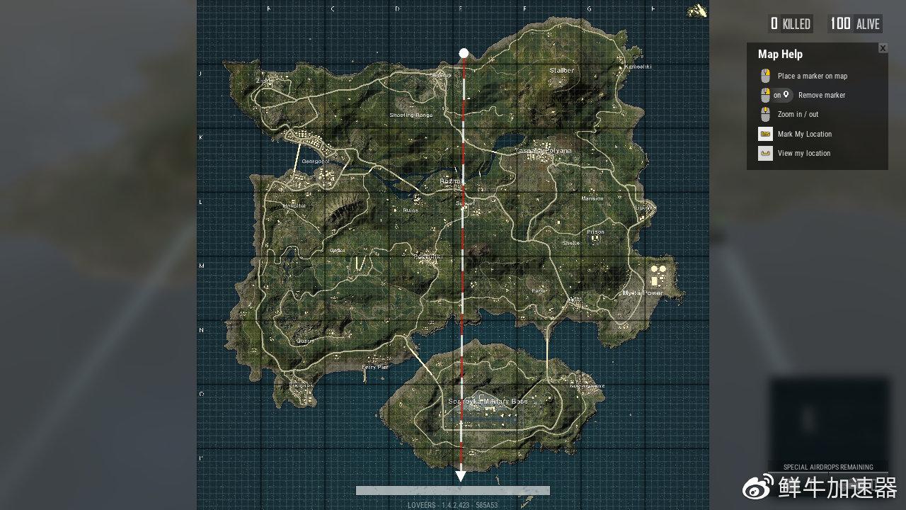 艾伦格是绝地求生的第一张地图,整体地形复杂多样,有平原有高山,有