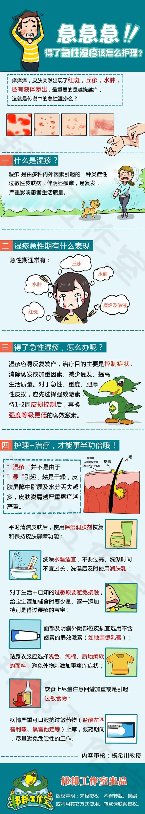 得了急性湿疹该怎么护理