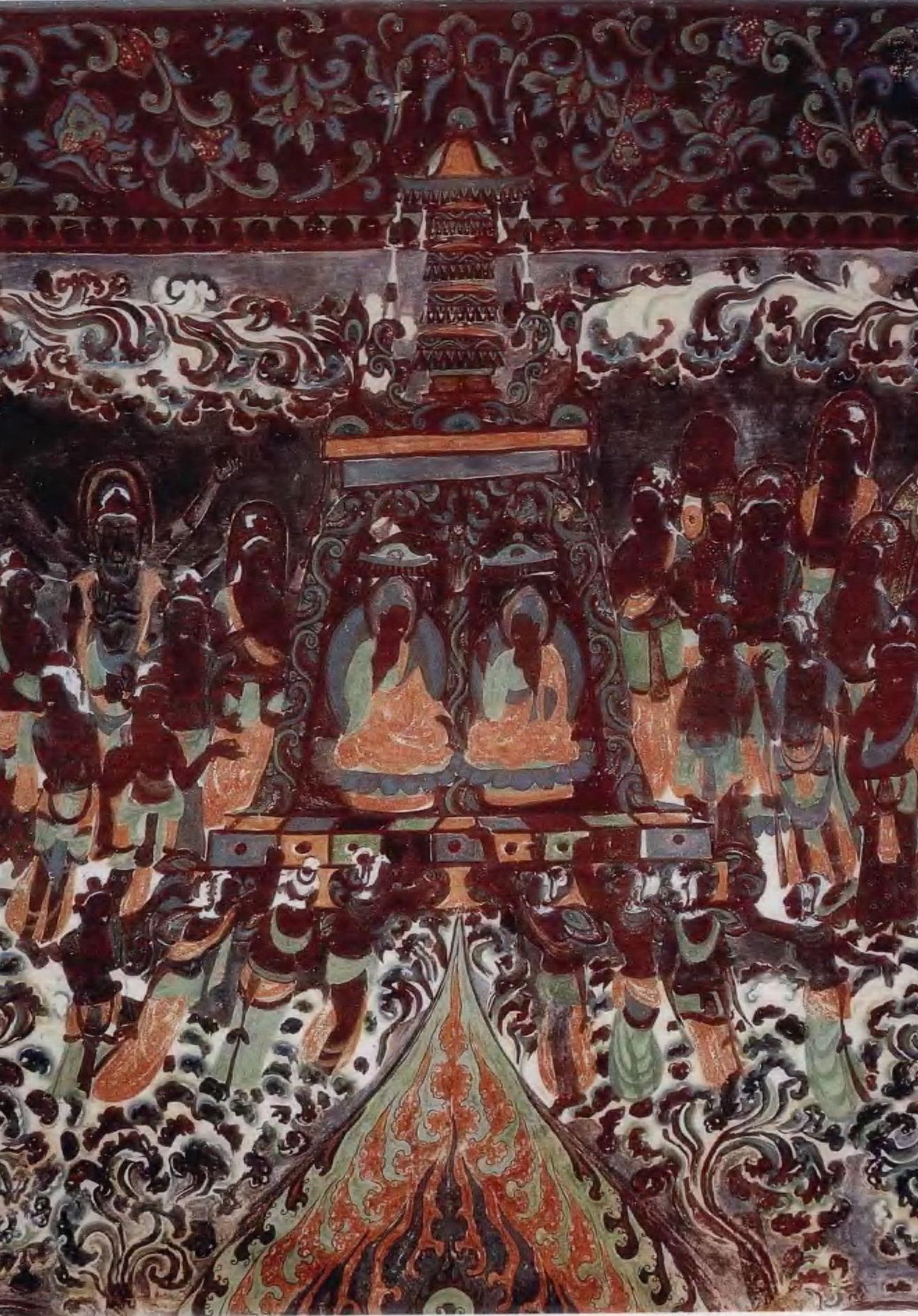 初唐-340窟-法华经之见宝塔品