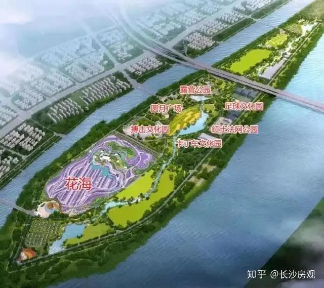 长沙月亮岛第二座上岛桥竣工!